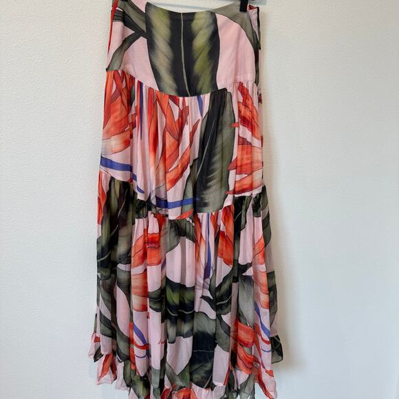 Alexandra Miro Penelope Beach Chiffon Maxi Skirt- Bird of Paradise NEW Medium - Picture 12 of 12